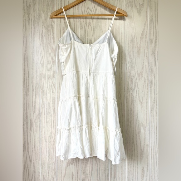 Mi Ami Gabriella Embroidered Ladder Trim Mini Dress Size L NWT - Picture 7 of 8